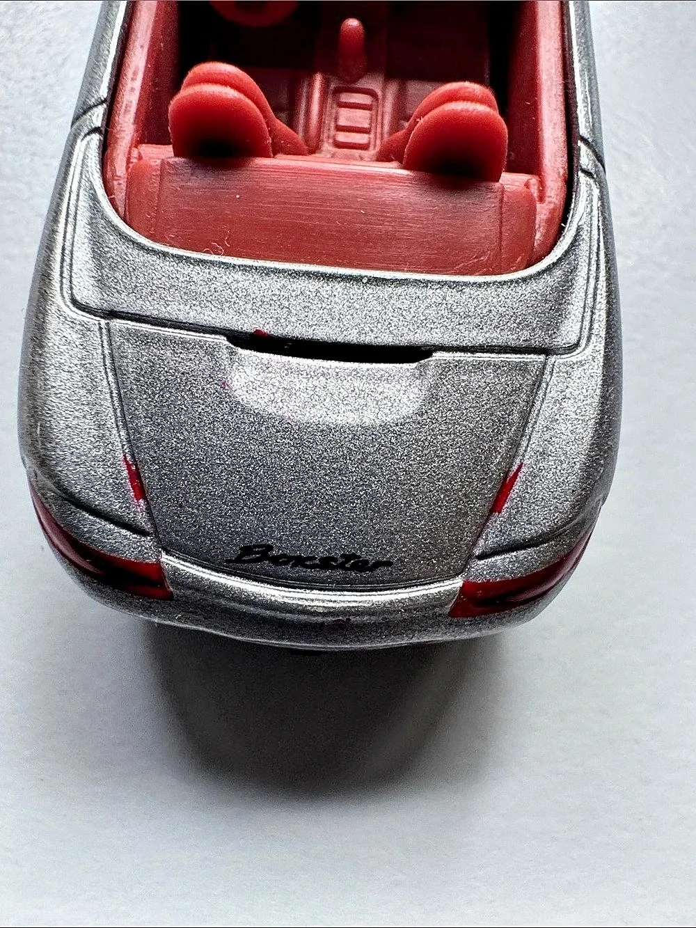 Matchbox Porsche Boxster Silver & Red Die-Cast Car